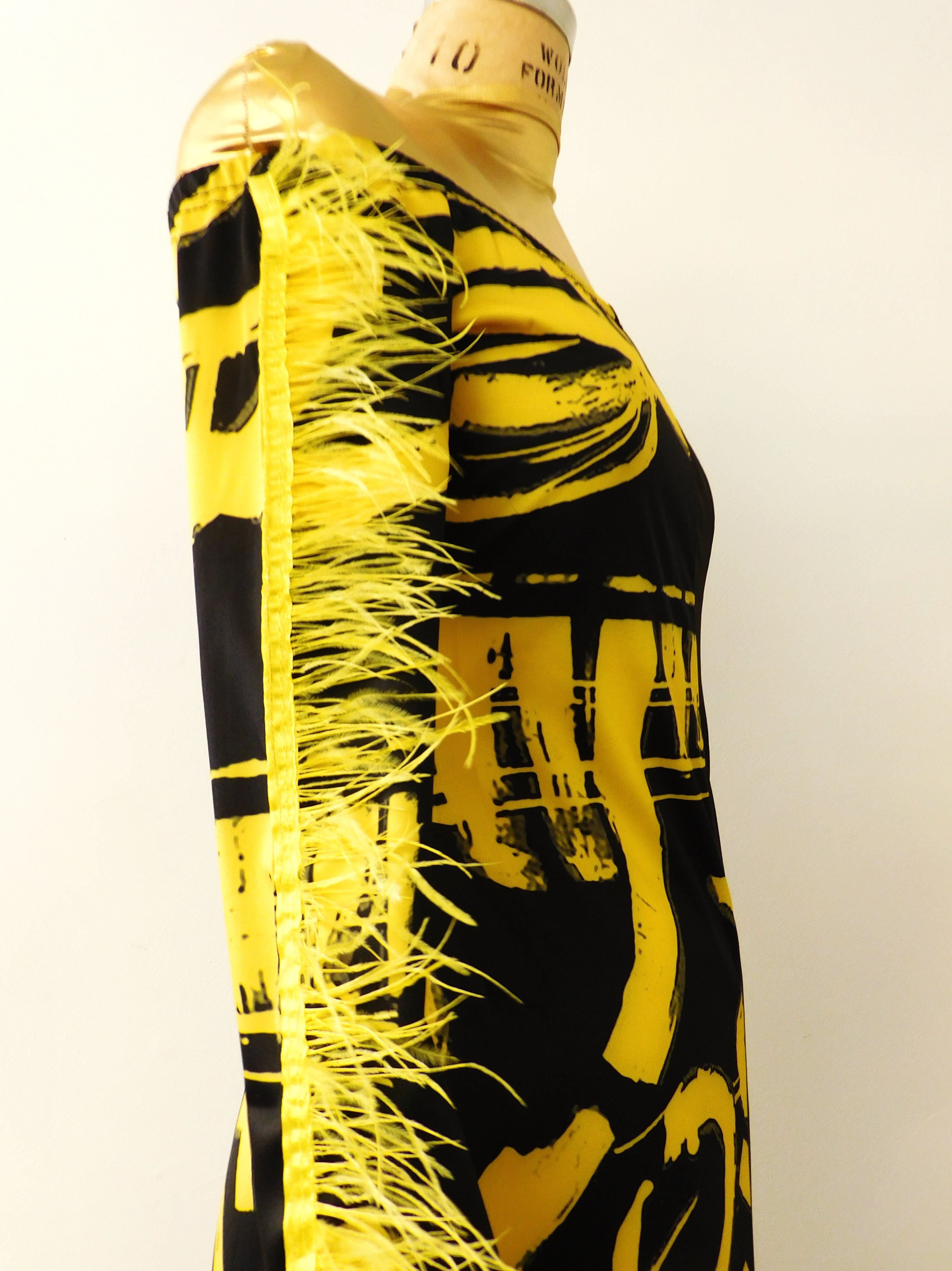 Abstract Midi-Dress