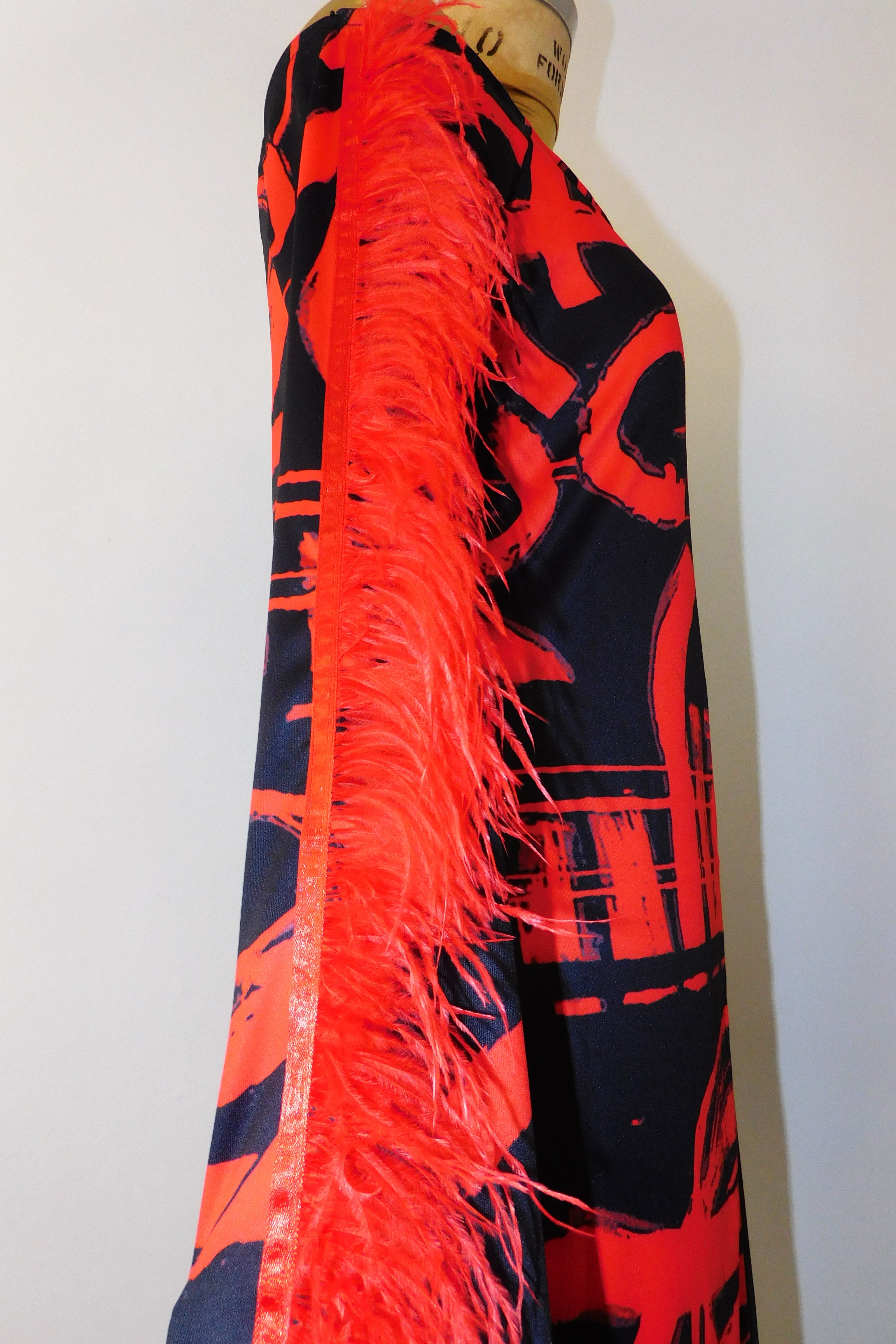 Abstract Midi-Dress
