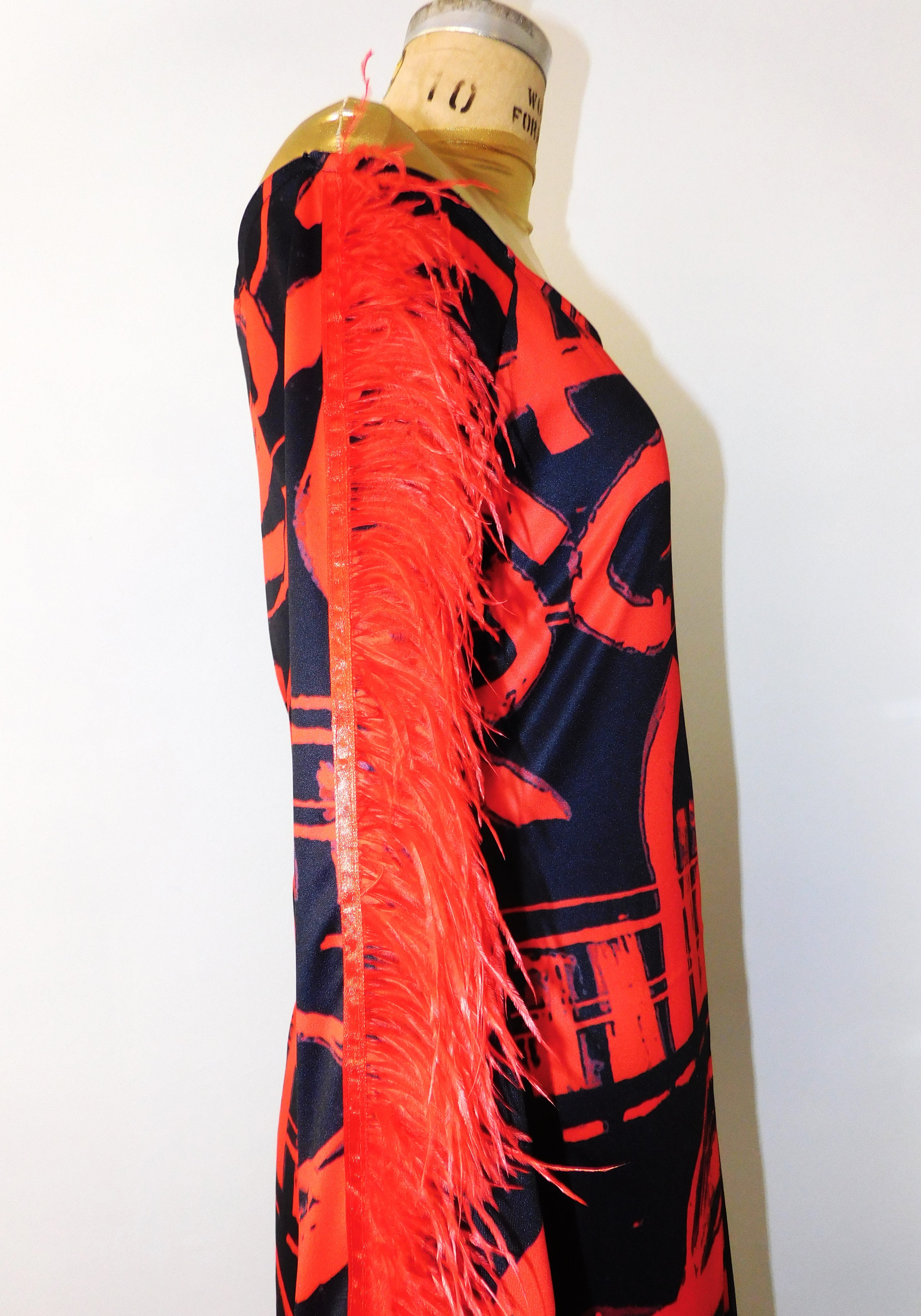 Abstract Midi-Dress