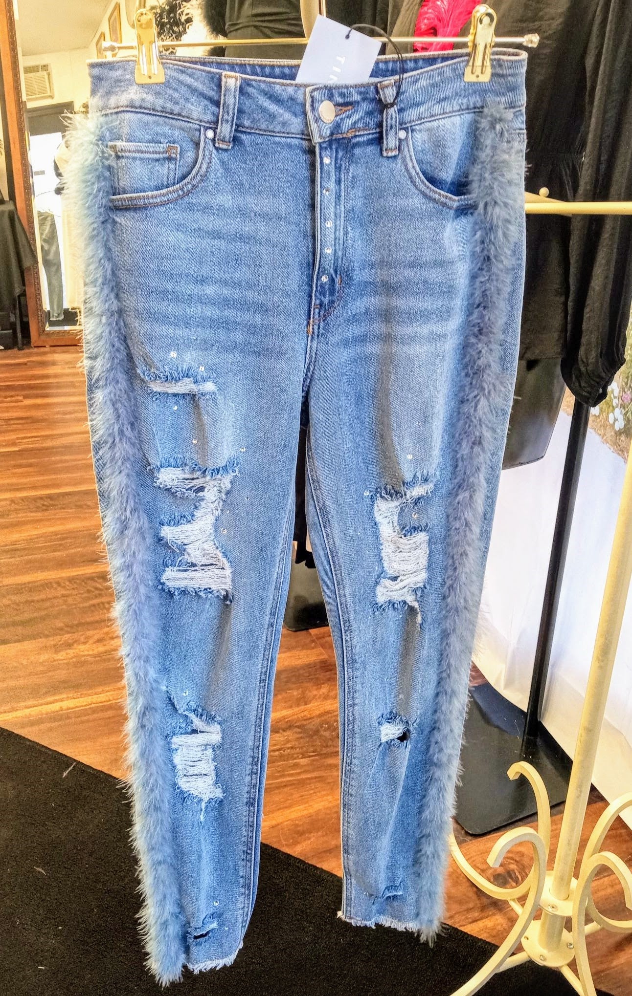 Distressed Mom Jeans