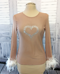 'Sparkling Heart' top