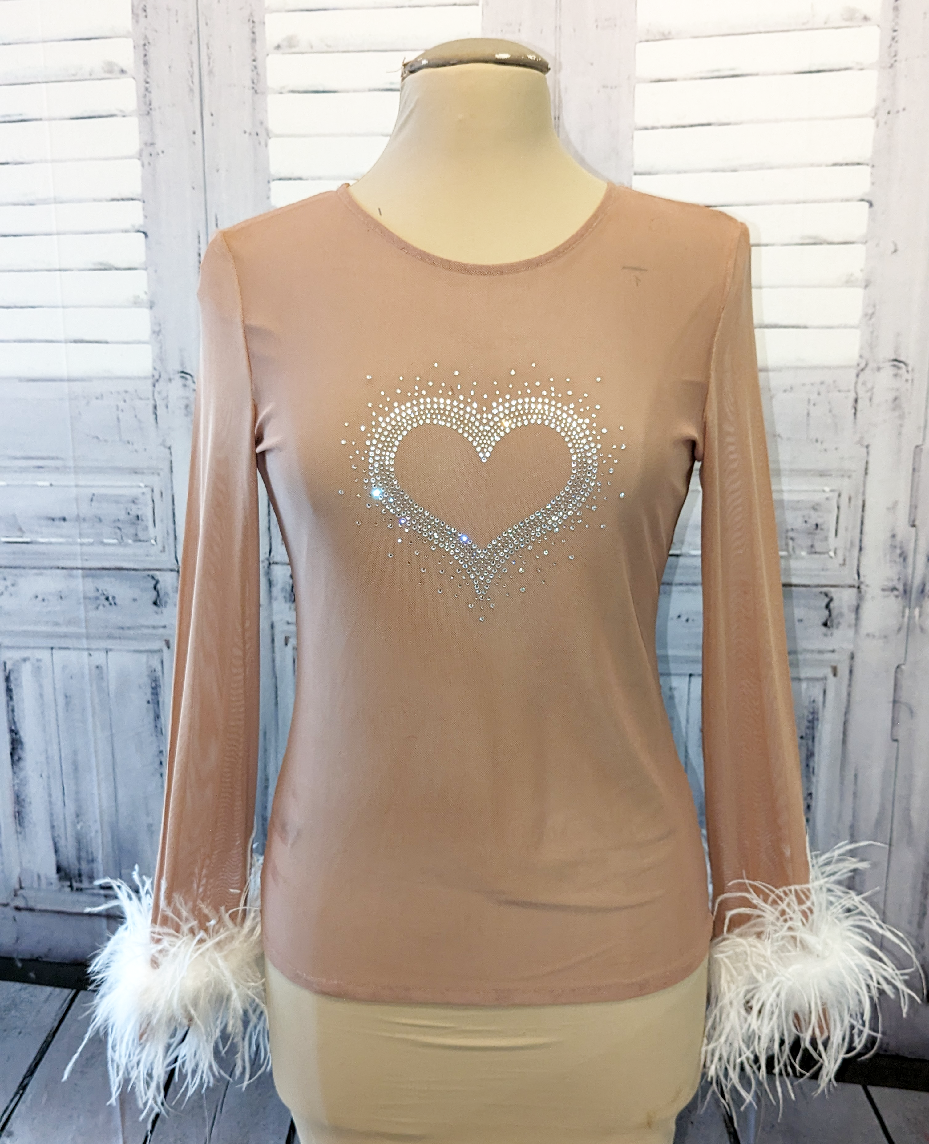 'Sparkling Heart' top