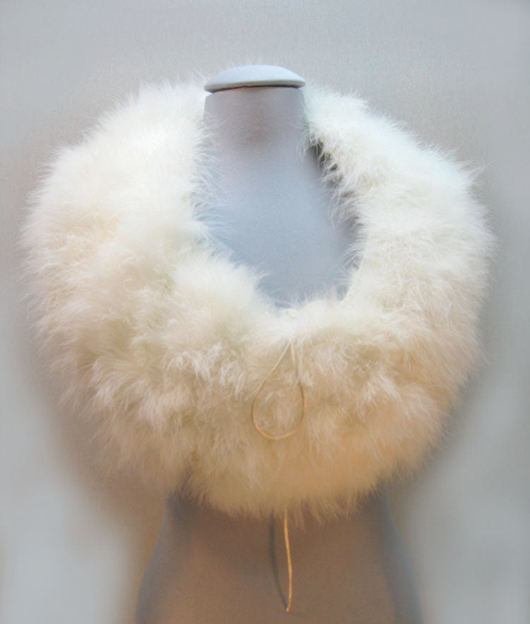 Marabou Feather Infinity Scarf